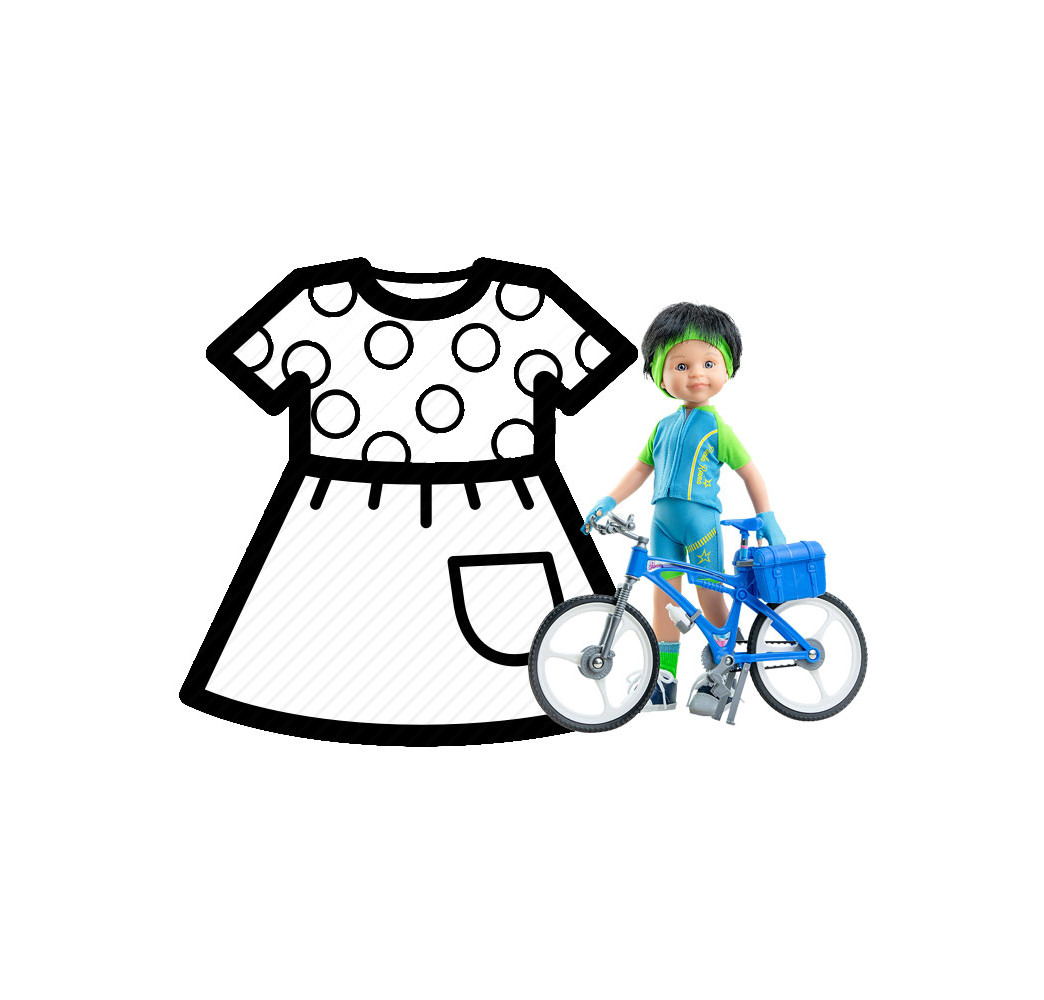 PAOLA REINA Ubranko dla lalek 32 cm – akcesoria modowe