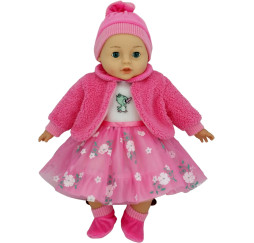 MARIOTOYS Lalka Bobas mówi i śpiewa – lalka interaktywna 45 cm