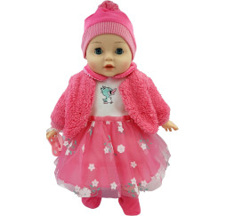MARIOTOYS Lalka Bobas mówi i śpiewa – lalka interaktywna 45 cm