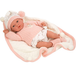 Hiszpańska lalka Bobas Munecas Arias – lalka interaktywna 14 funkcji