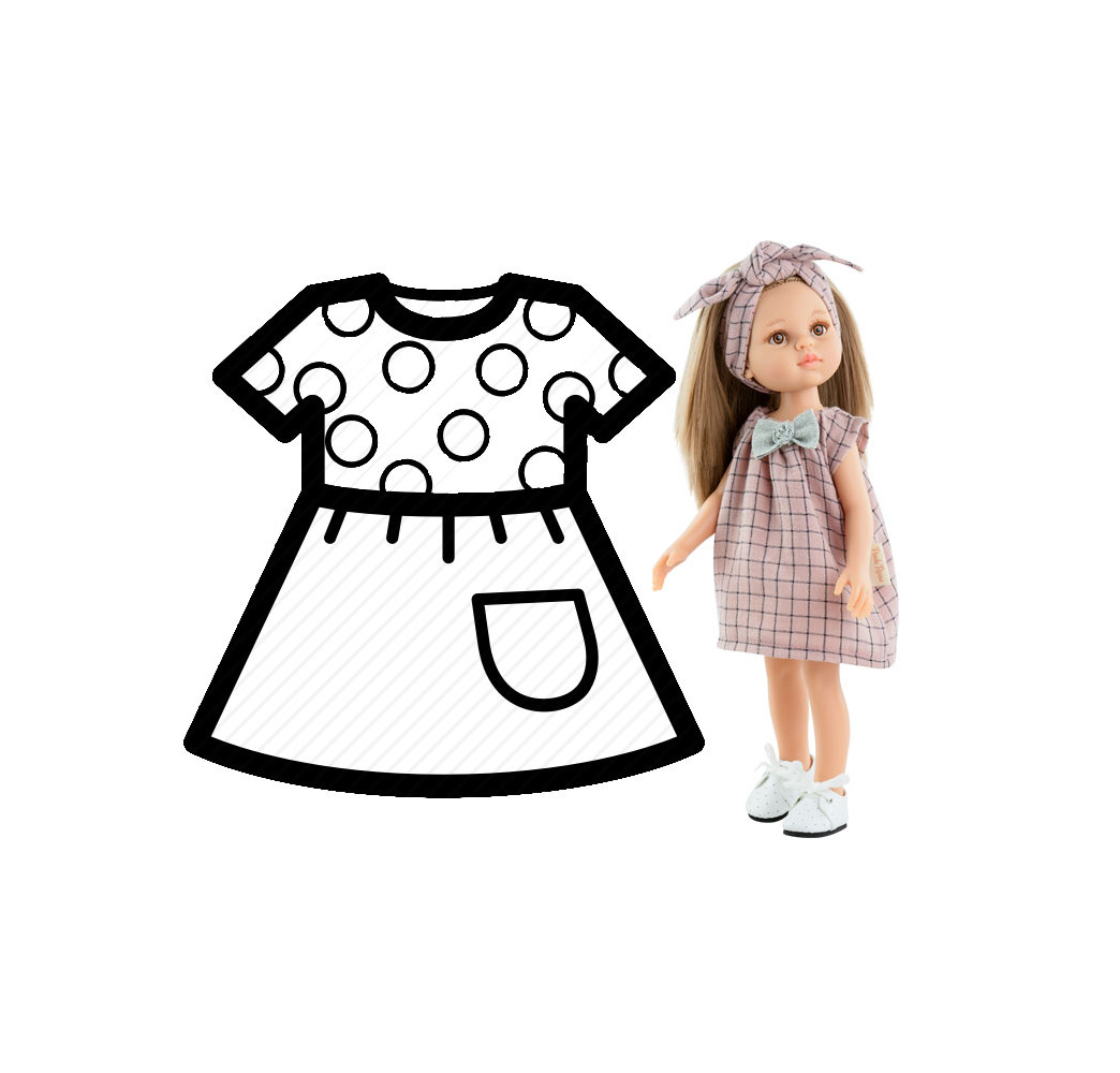 PAOLA REINA ubranko dla lalek 32 cm – akcesoria dla lalek