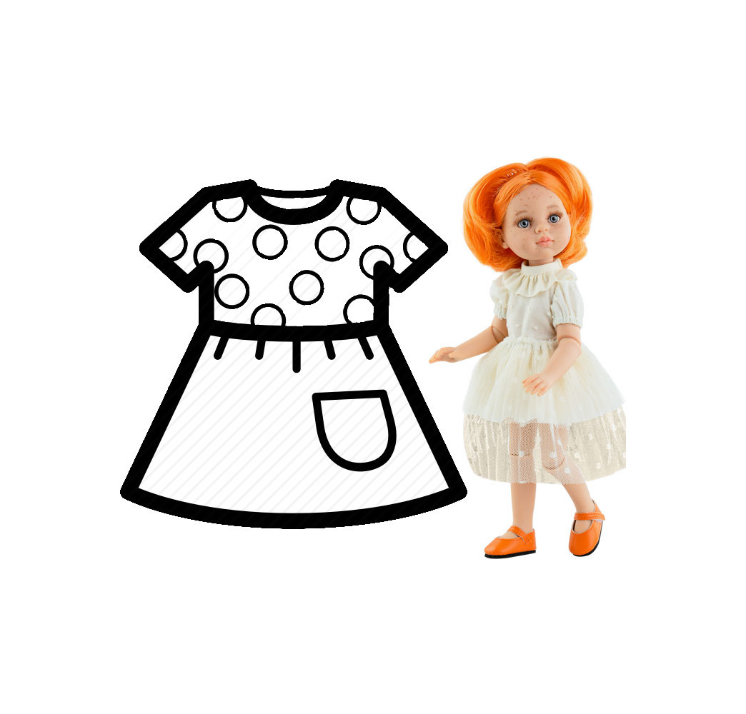 PAOLA REINA Ubranko dla lalek 32 cm – akcesoria dla lalek