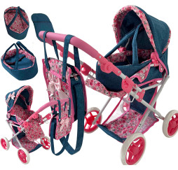 MarioToys wózek dla lalek regulowany – akcesoria dla lalek