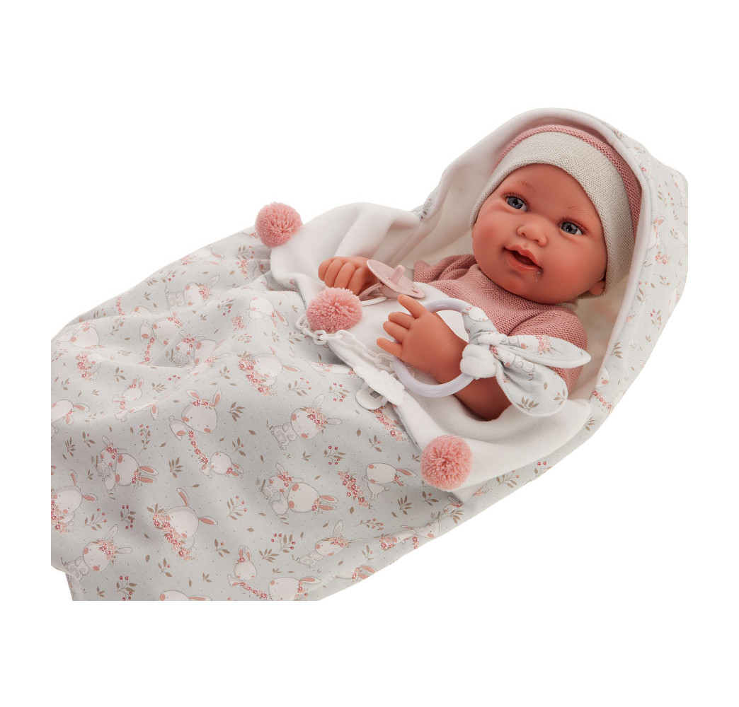 Recien Nacida Pipa Saco Conejitos – lalka hiszpańska Antonio Juan