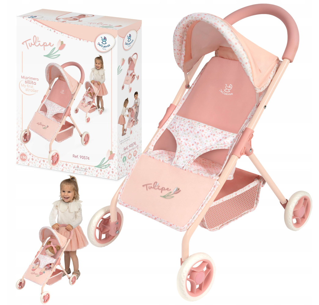 Wózek dla lalek spacerowy Tulipe – akcesoria DeCuevas