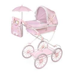 Wózek dla lalek Sophie z parasolką – akcesoria DeCuevas