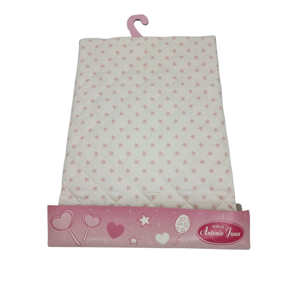 Kołderka dla lalek Antonio Juan różowa/niebieska – akcesoria