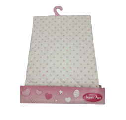 Kołderka dla lalek Antonio Juan różowa/niebieska – akcesoria