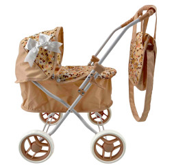 MarioToys wózek głęboki dla lalek z torbą – akcesoria dla lalek