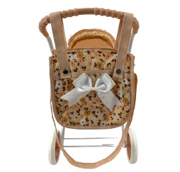 MarioToys wózek głęboki dla lalek z torbą – akcesoria dla lalek