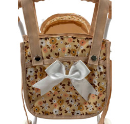 MarioToys wózek głęboki dla lalek z torbą – akcesoria dla lalek