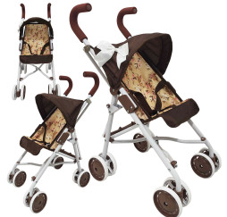 MarioToys wózek spacerowy dla lalek – lekki i składany