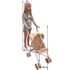 MarioToys wózek spacerowy dla lalek – akcesoria dla dzieci