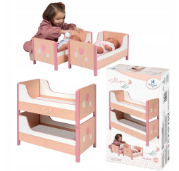 Rozkładane łóżeczko piętrowe dla lalek DeCuevas – akcesoria