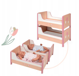 Rozkładane łóżeczko piętrowe dla lalek DeCuevas – akcesoria